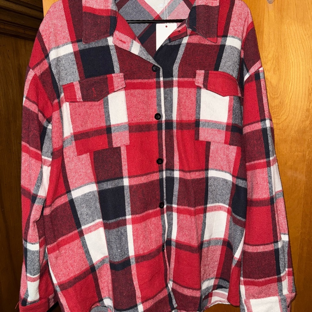 Plaid flannel Button-Up Shirt